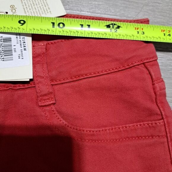 Maje Broder Tomette Skinny Jeans Size 24 Red NWT - Picture 8 of 13